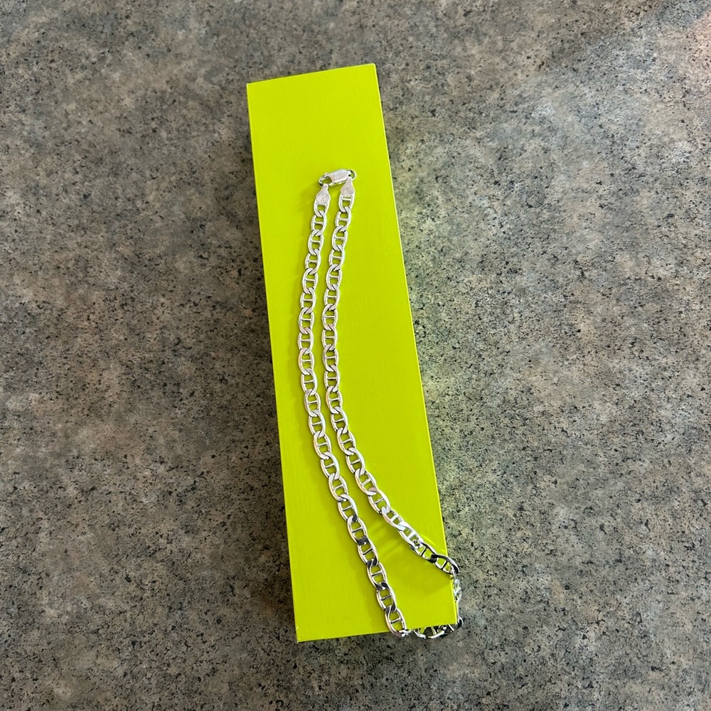 📿 925 Mariner’s Chain Heavy Sterling Silver Necklace, 18” Long, EUC